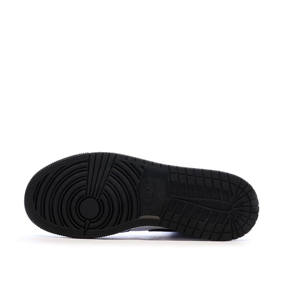 Baskets Bleues/Blanches Garçon Nike Air Jordan 1 Mid vue 5