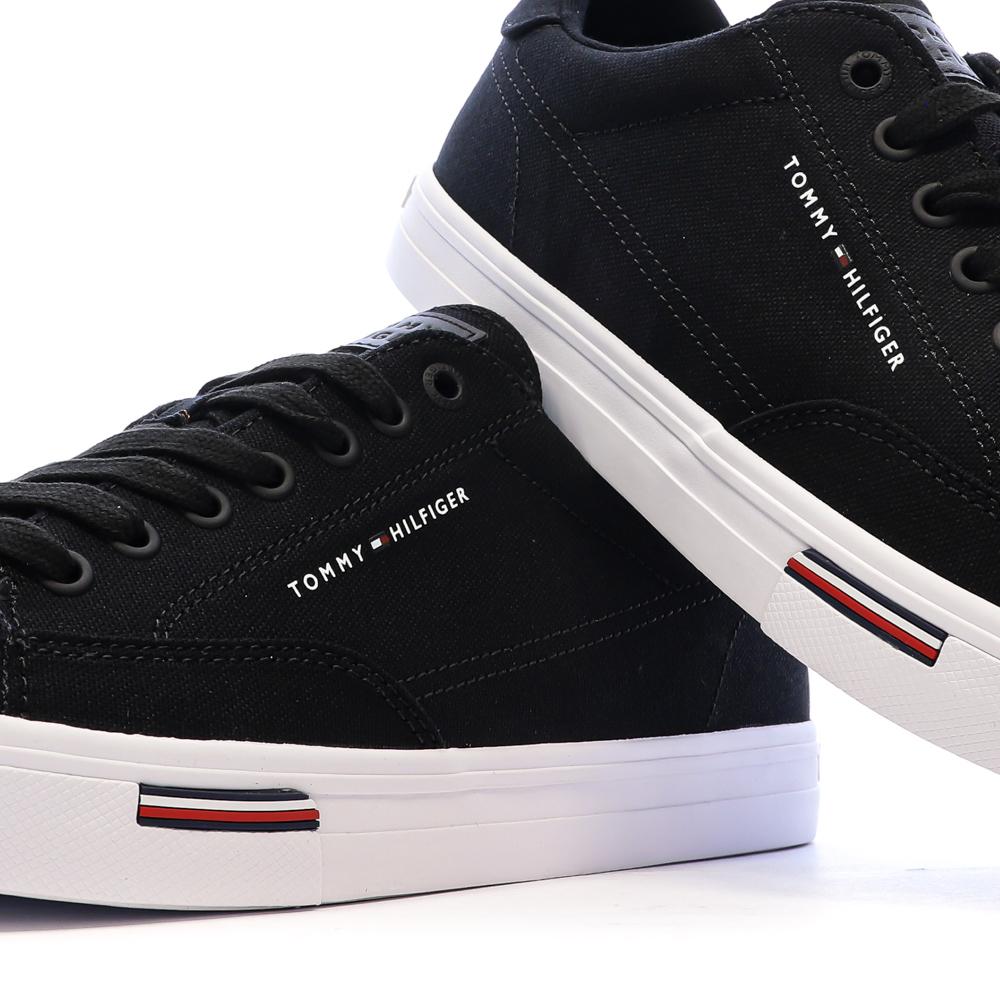 Zapatillas deportivas negras para hombre Tommy Hilfiger Vulc Core Rwb ver 7