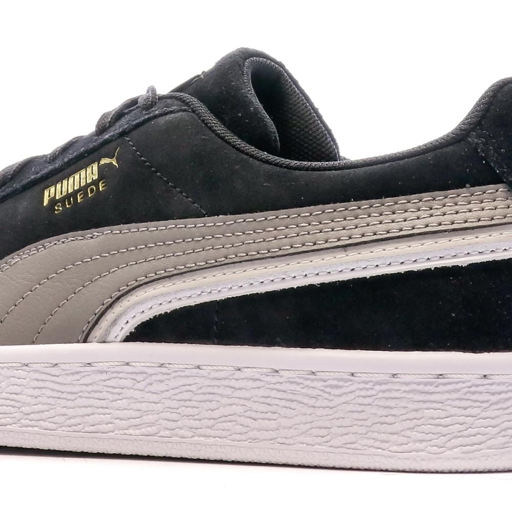 Baskets Noir/Grise Femme Puma Suede Triplex vue 7