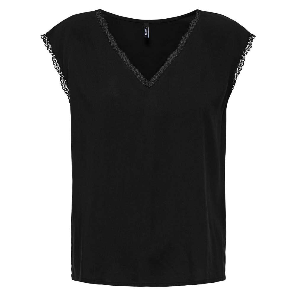 T-Shirt Noir Femme Only Selina pas cher
