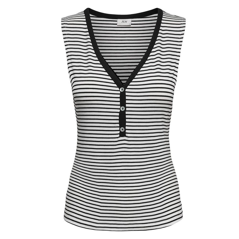 Débardeur Noir/Blanc Femme JDY Sissy pas cher