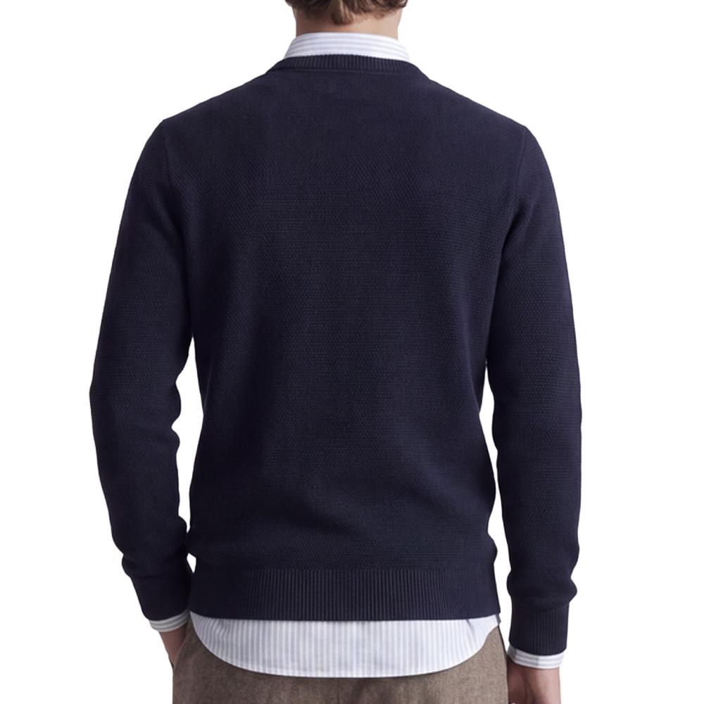 Pull Marine Homme Jack & Jones Globe Knit vue 2