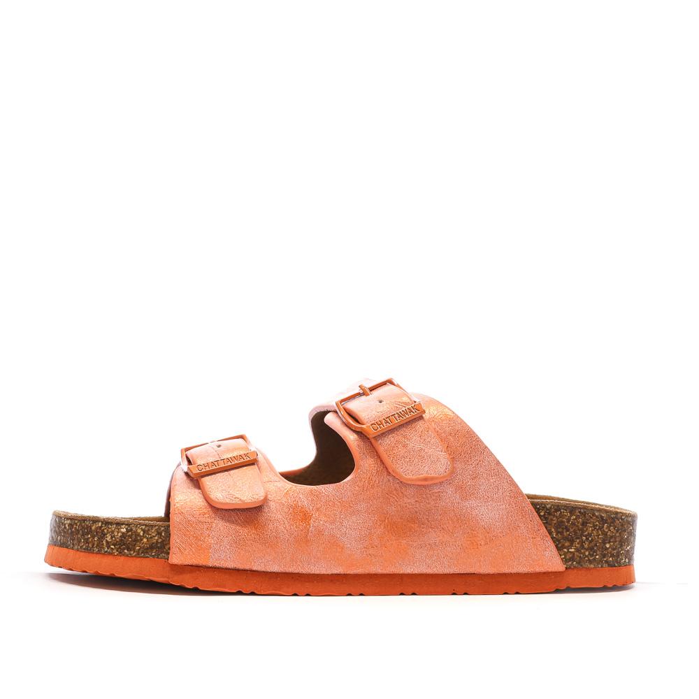 Sandales Orange Femme Chattawak ORPHEE pas cher