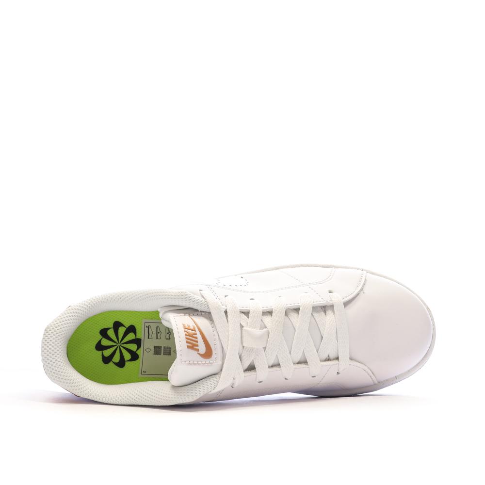 Baskets Blanches/Rose Femme Nike Court Royale 2 vue 4