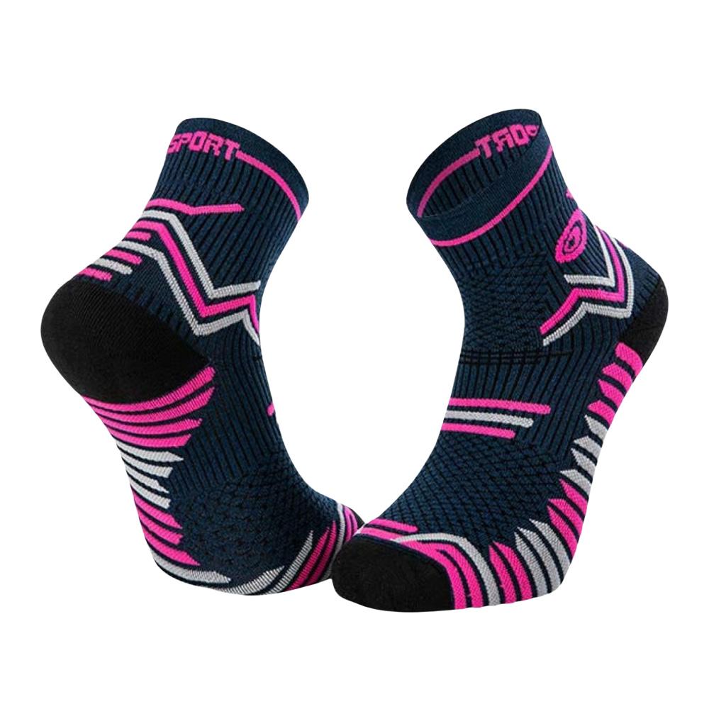 X1 Paire de Chaussettes Rose Femme BV SPORT Trail Ultra pas cher