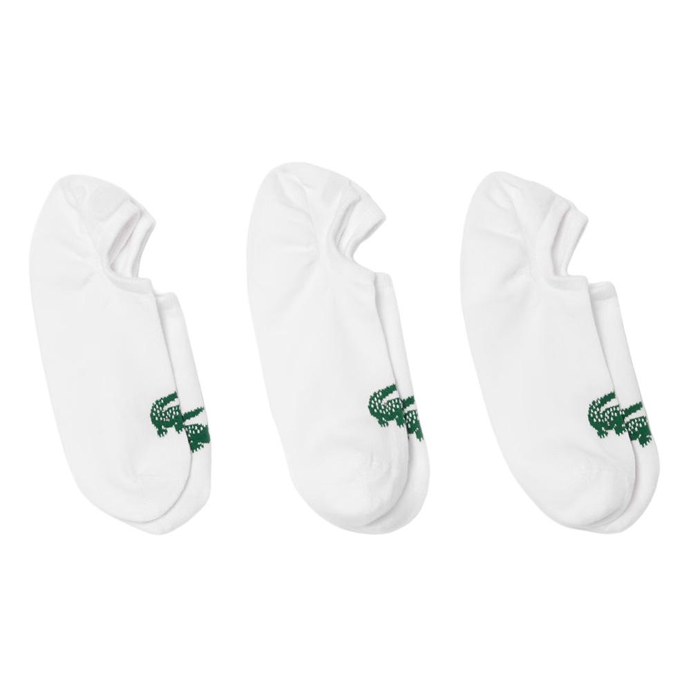 X3 Paires De Chaussettes Invisible Blanc Lacoste RA7872 pas cher