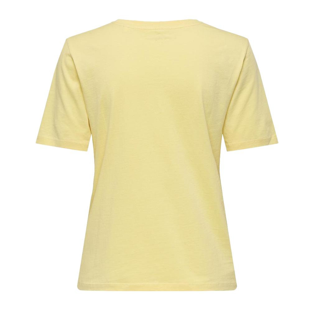 T-Shirt Jaune Femme Only Happy vue 2