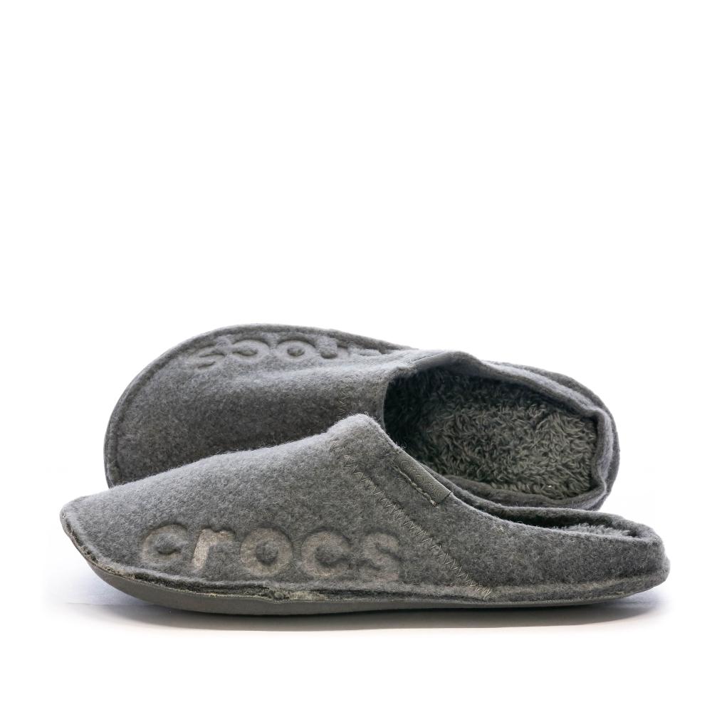 Chaussons Crocs Gris Mixte Baya Slipper pas cher