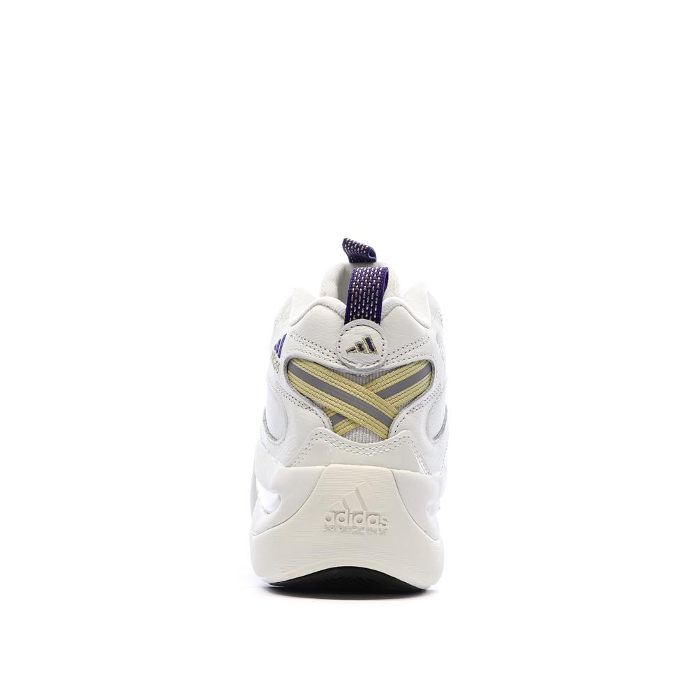 Chaussures de basketball Blanches/Violettes Homme Adidas Crazy 8 vue 3