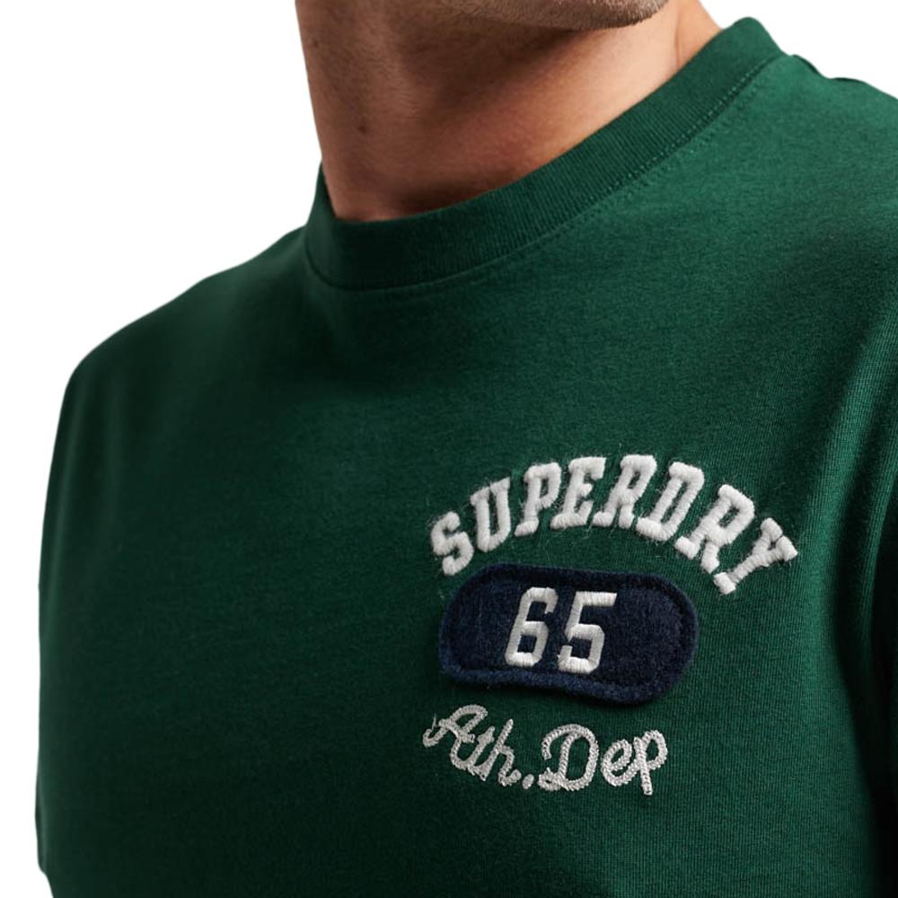 T-shirt Vert Homme Superdry Superstate vue 2