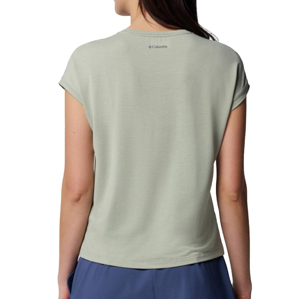 T-Shirt Vert Femme Columbia Boundless Trek vue 2