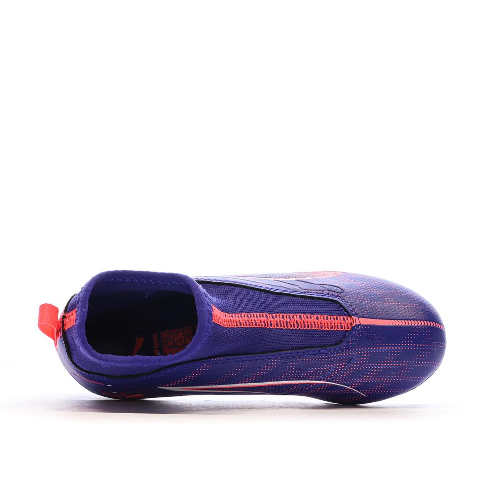 Chaussures de football Violettes Garçon Puma Ultra 5 FG/AG vue 4