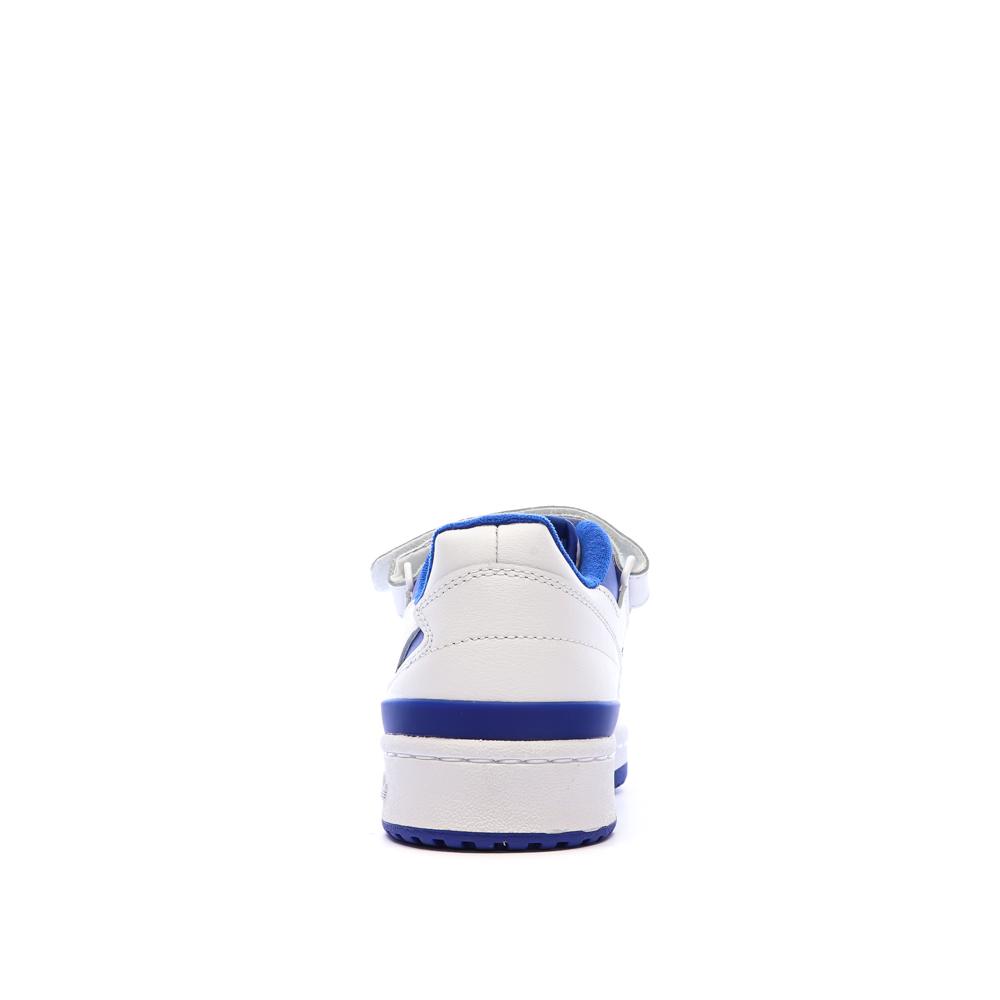Basket Blanc/Bleu Homme Adidas Forum Low vue 3