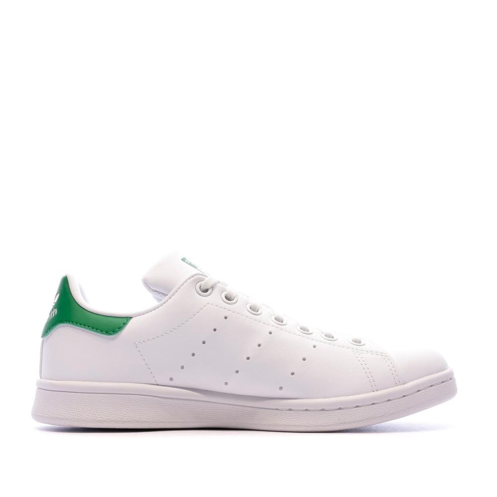 Stan Smith Baskets blanches/vertes femme Adidas vue 2