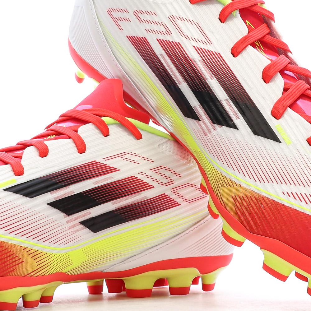 Chaussures de Foot Blanc/Rouge Adidas F50 League 2G/3G AG vue 7