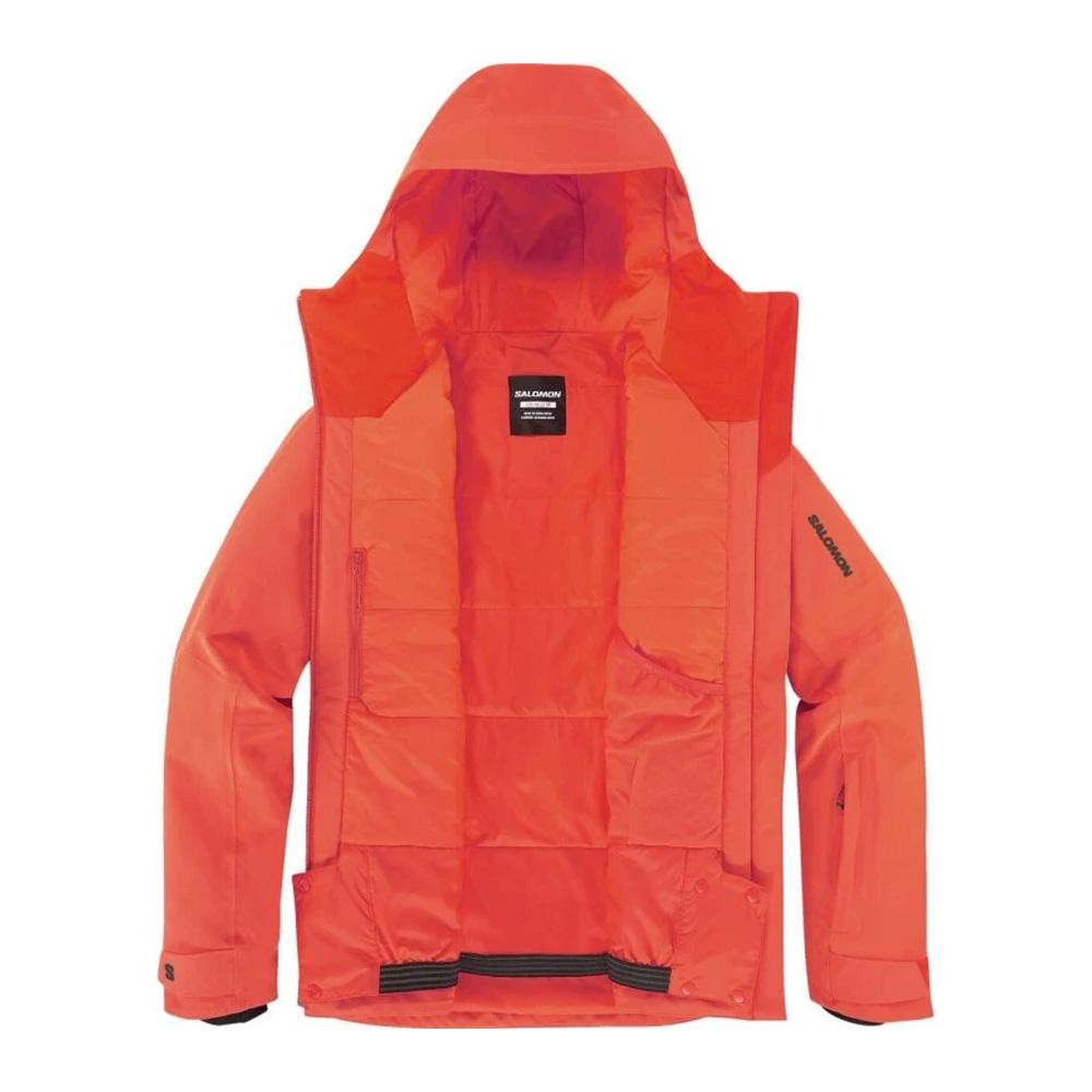Abrigo naranja para mujer Salomon Highland ver 3