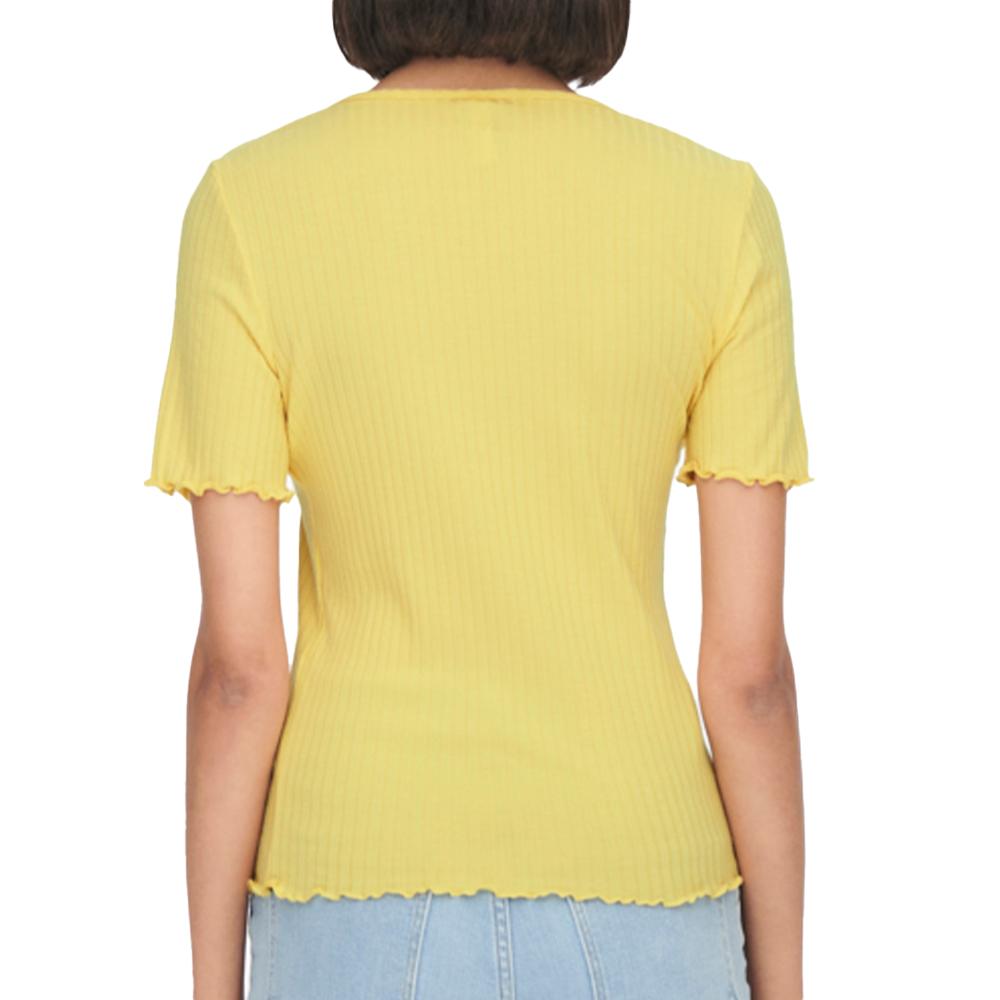 T-Shirt Jaune Femme JDY FRANSISKA vue 2