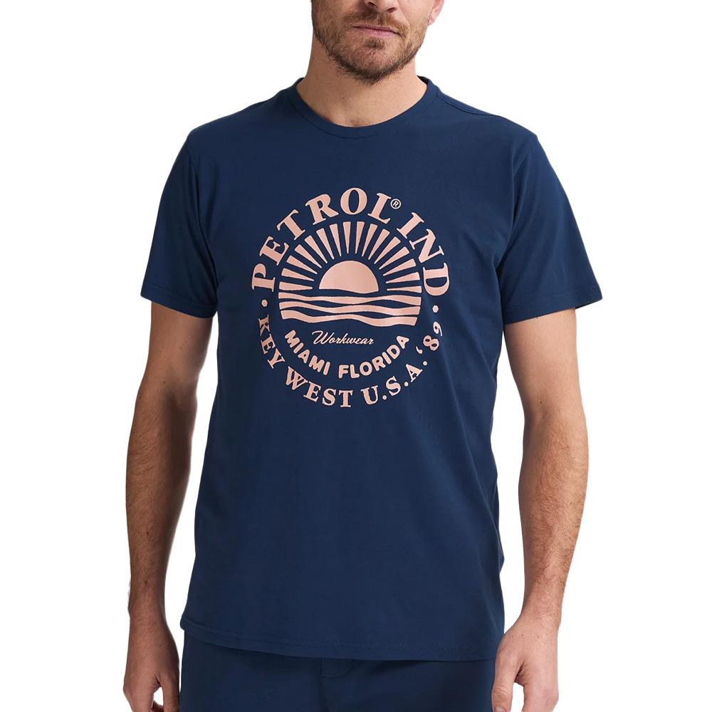 T-shirt Marine Homme Petrol Industries TSR127 pas cher