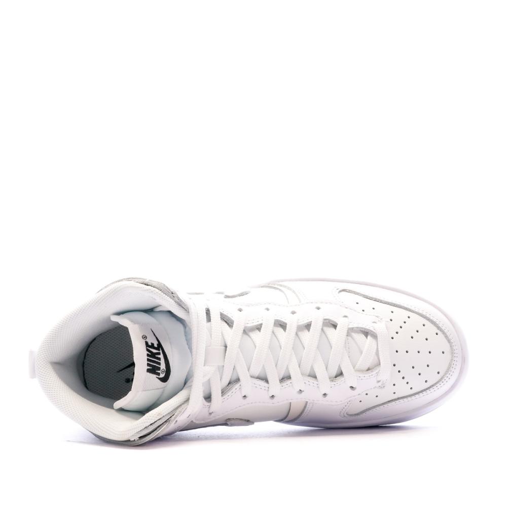 Baskets Blanches Femme Nike Dunk High Up vue 4
