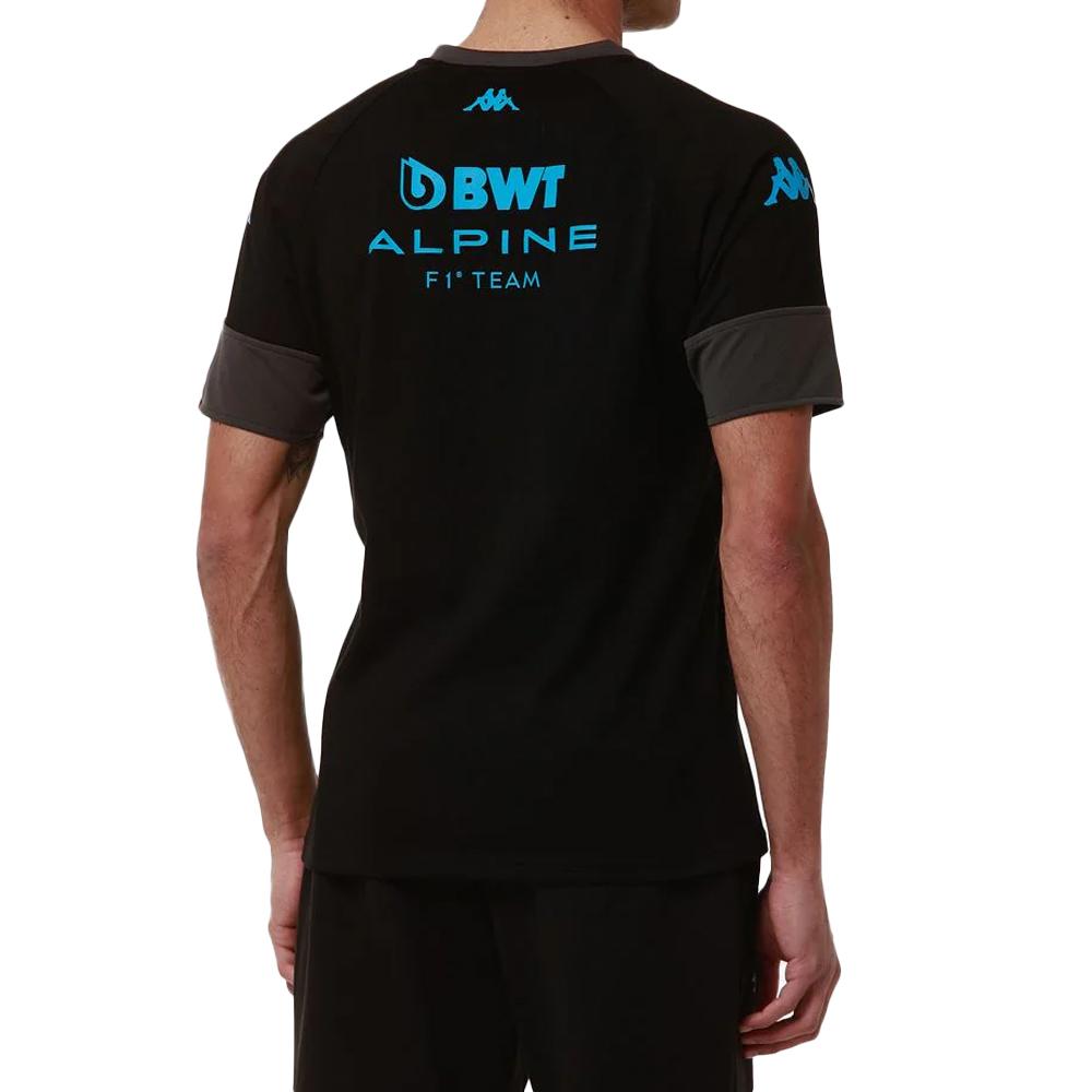 T-shirt Noir Garçon Kappa Adobi Alpine F1 vue 2