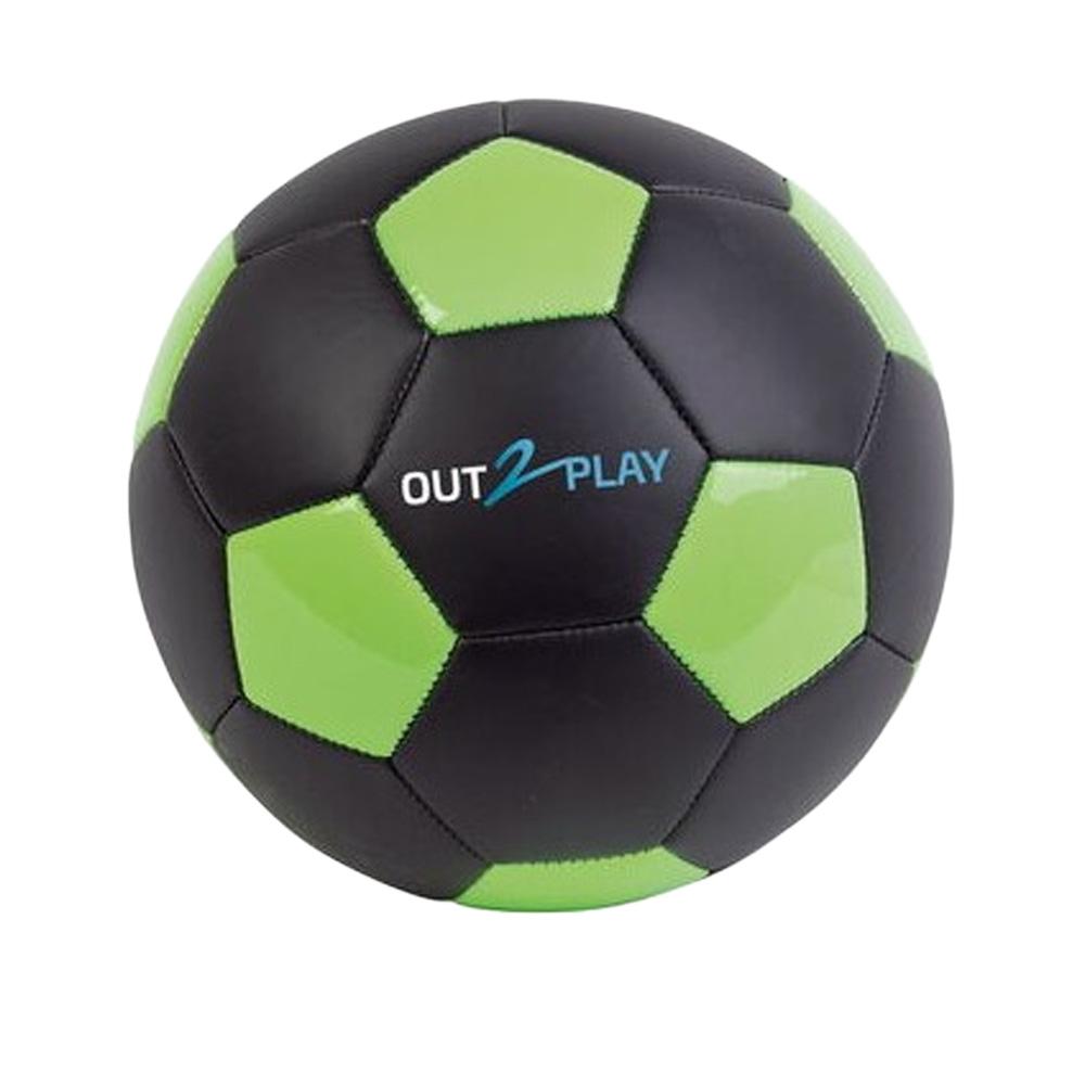 Ballon de Foot Noir/Vert Neon T5 pas cher