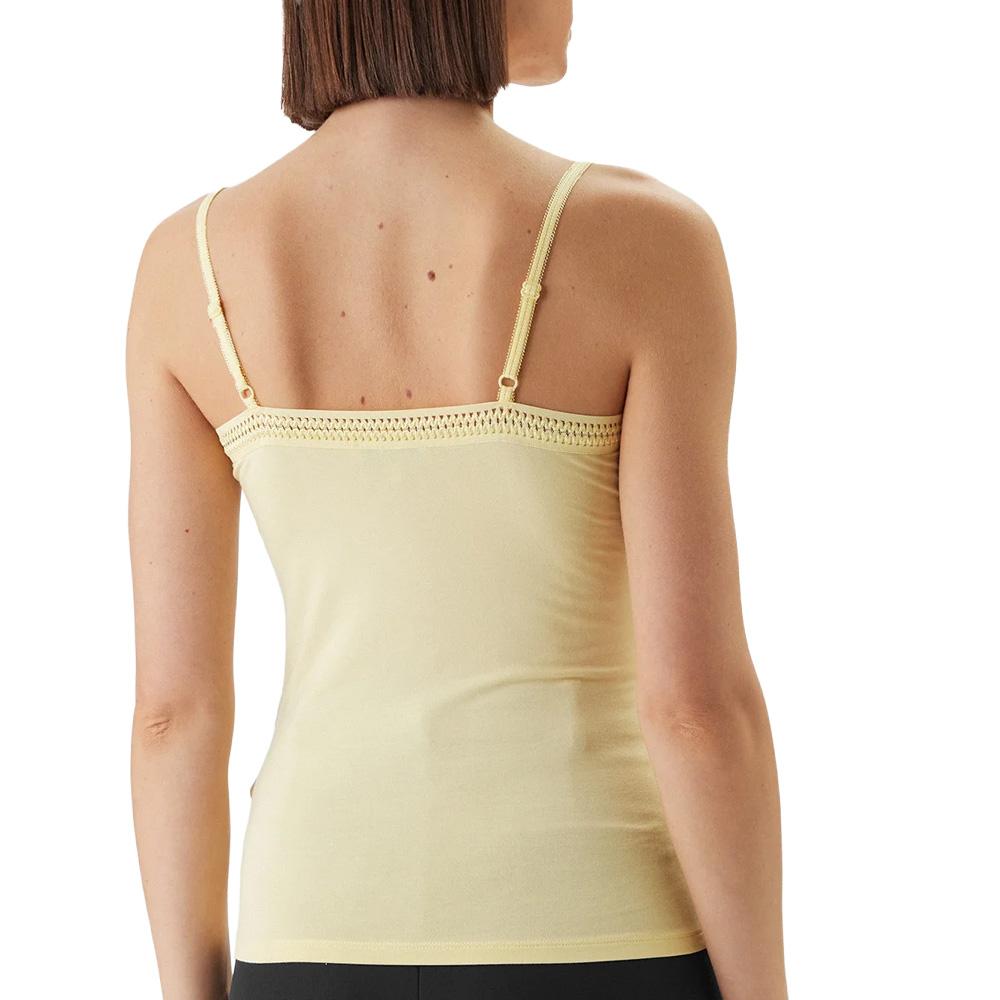 Débardeur Jaune Clair Femme Morgan Barba vue 2