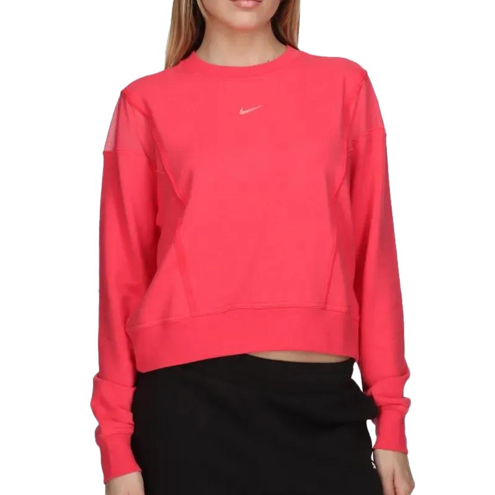 Sweat Rose Femme Nike One Crew pas cher