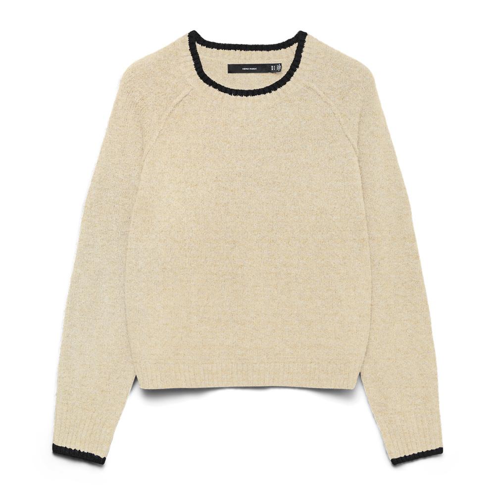 Pull Écru Femme Vero Moda Maquarius Raglan vue 3