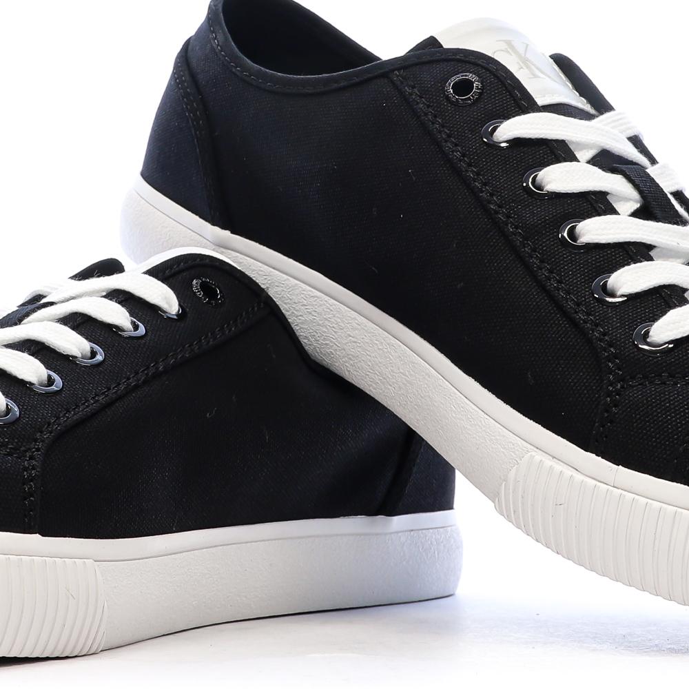 Baskets Noir/Blanc Homme Calvin Klein Jeans Ess Vulc Low vue 7