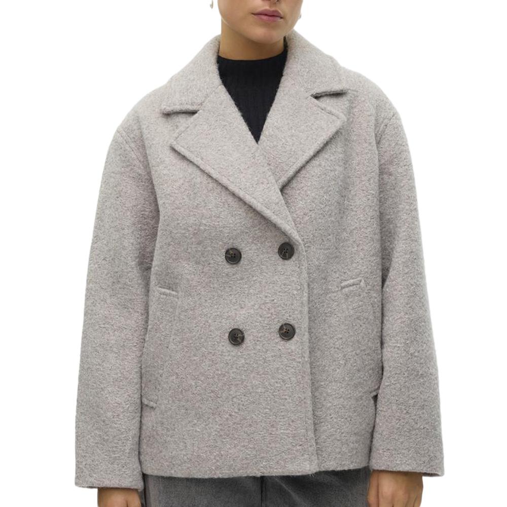 Manteau Gris Clair Femme Vero Moda Elite bella pas cher