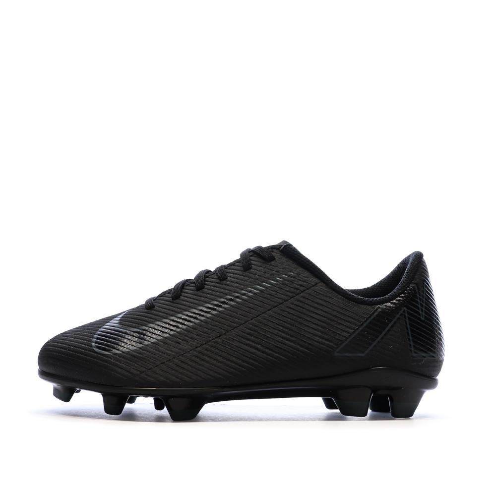 Chaussures de football Noires Garçon Nike Vapor 16 pas cher