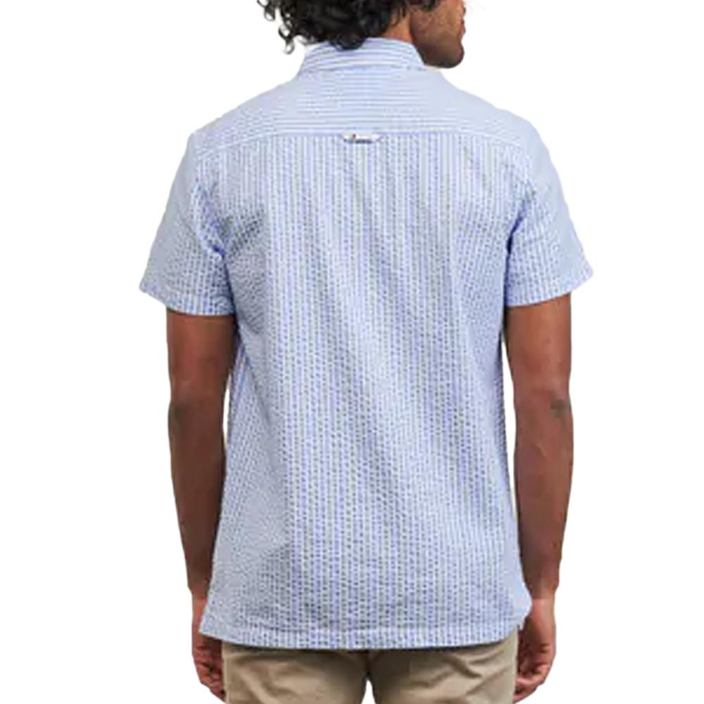 Chemisette Manches Courtes Blanc/Bleu Homme Tommy Hilfiger Reg Stripe Seers vue 2