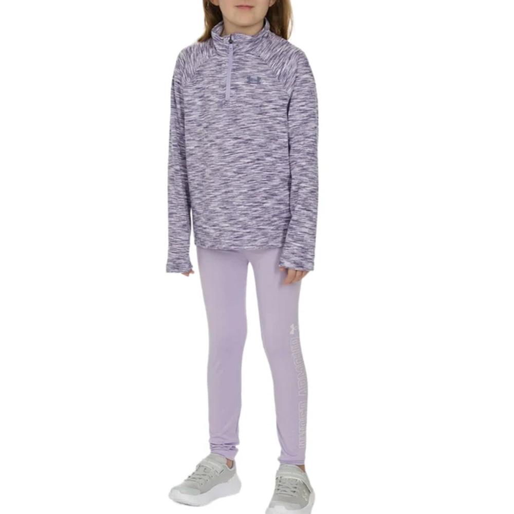 Under Armour 1/4-Zip-Leggings in Violett für Mädchen günstig