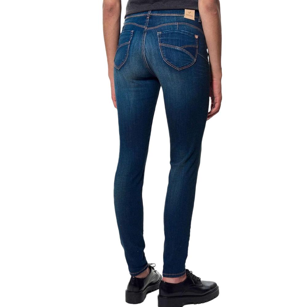 Jean Slim Bleu Délavé Femme Kaporal Jeans FLORE vue 2
