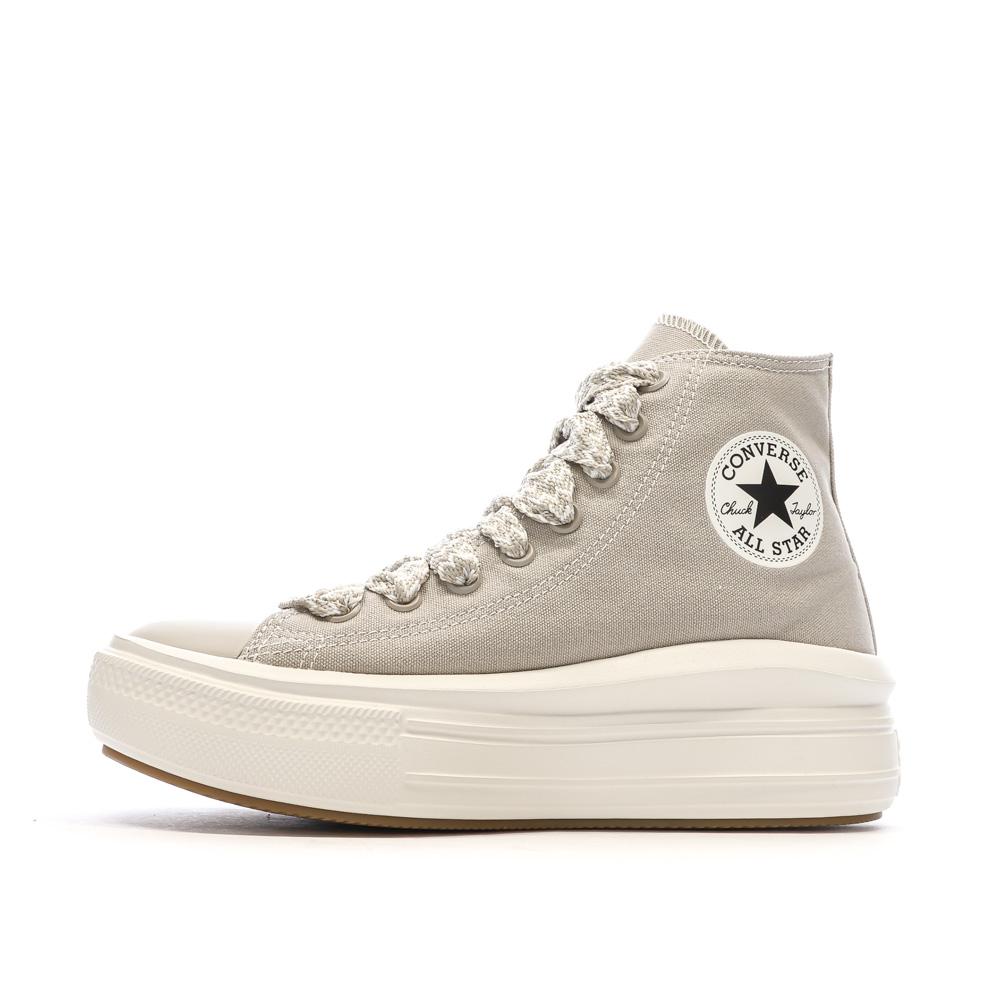 Baskets Grises Femme Converse All Star Move pas cher