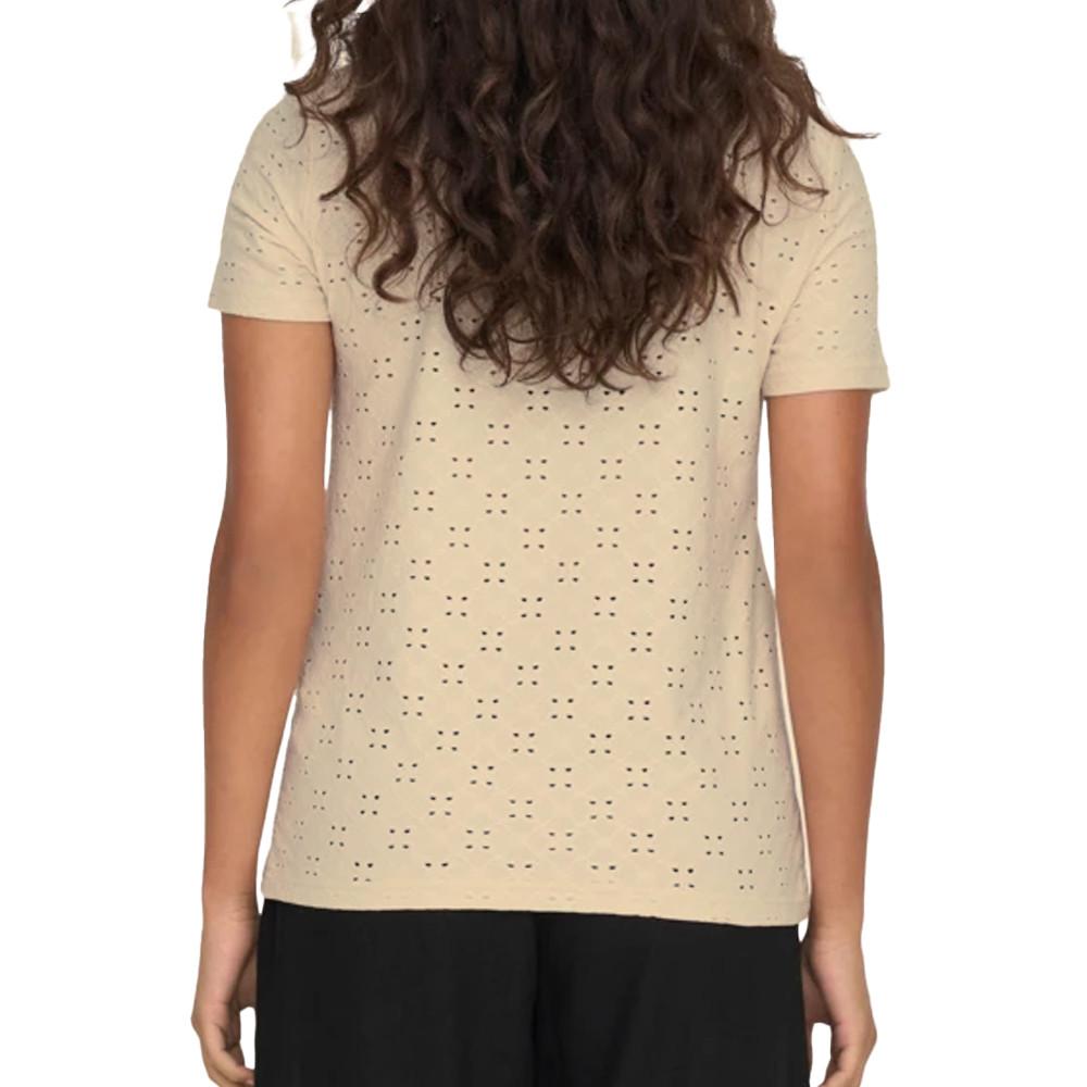 T-shirt Beige Femme JDY Cathinka vue 2