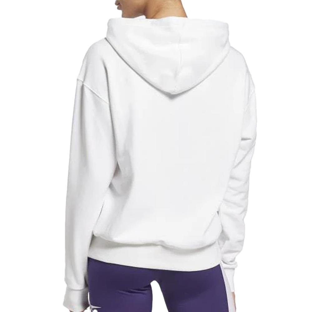 Sweat Blanc Femme Reebok French Terry vue 2