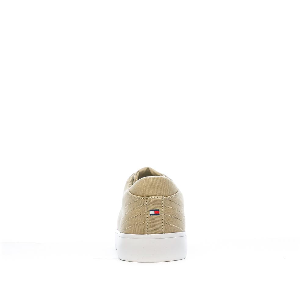 Baskets Beige Homme Tommy Hilfiger Low Canva vue 3