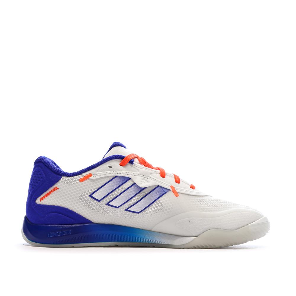 Chaussures de Futsal Blanc/Bleu/Rouge Homme Adidas Fevernova vue 2