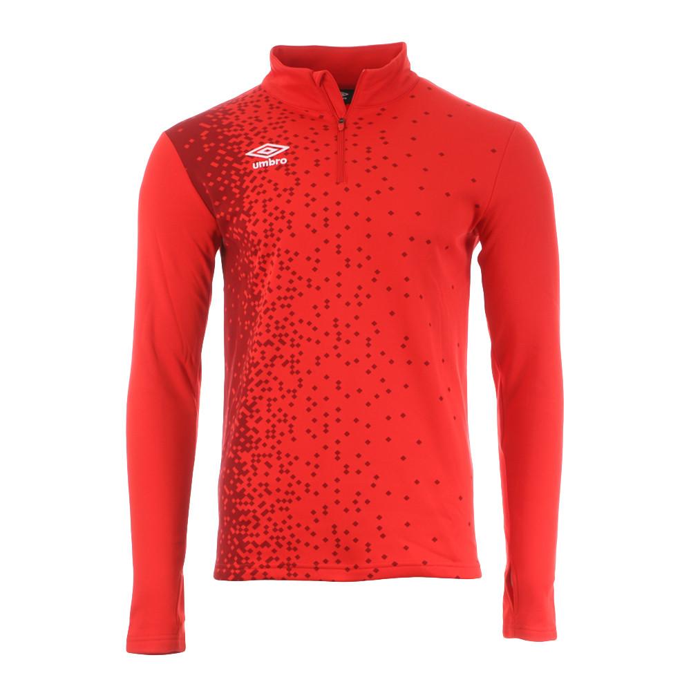 Sweat 1/2 Zip Rouge Homme Umbro 570330 pas cher