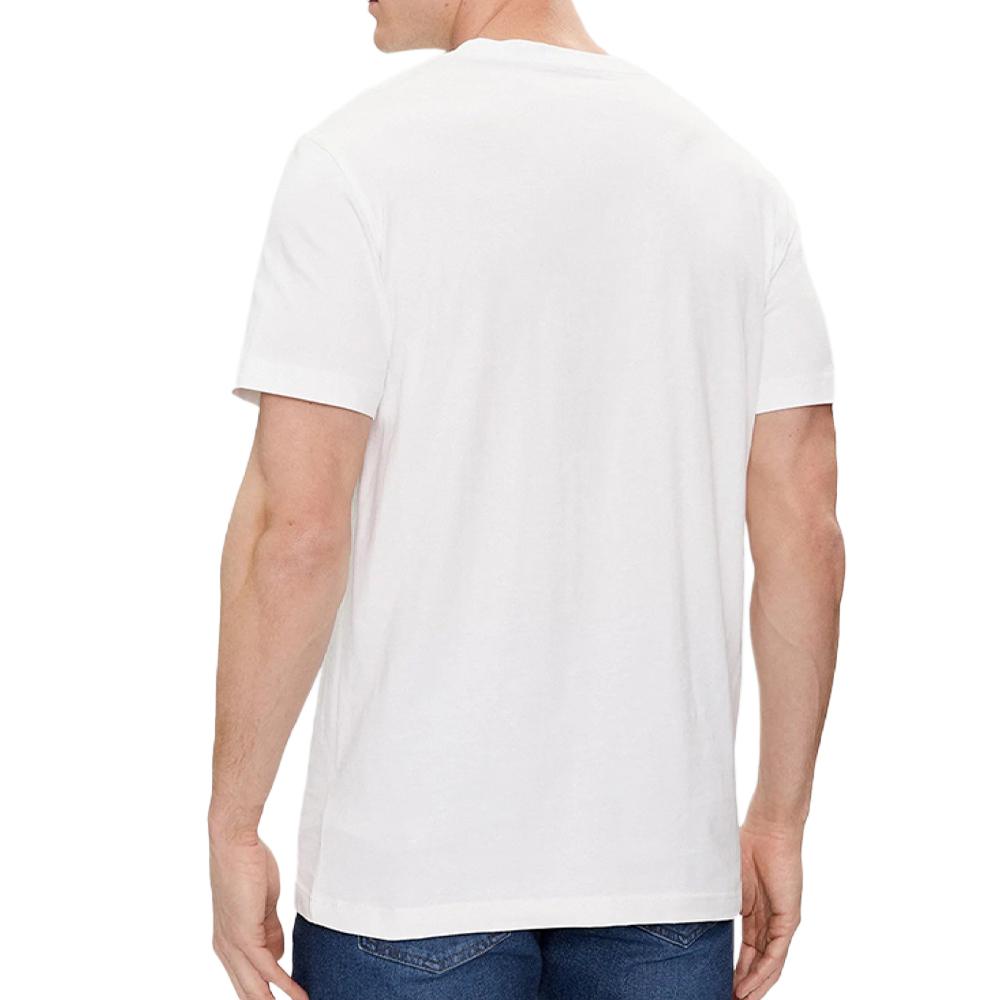 T-shirt Blanc/Noir Homme Calvin Klein Jeans Disrupted vue 2