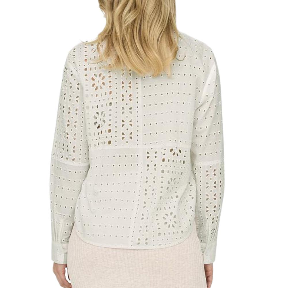 Blouse Blanche Femme JDY Miso Anglaise vue 2