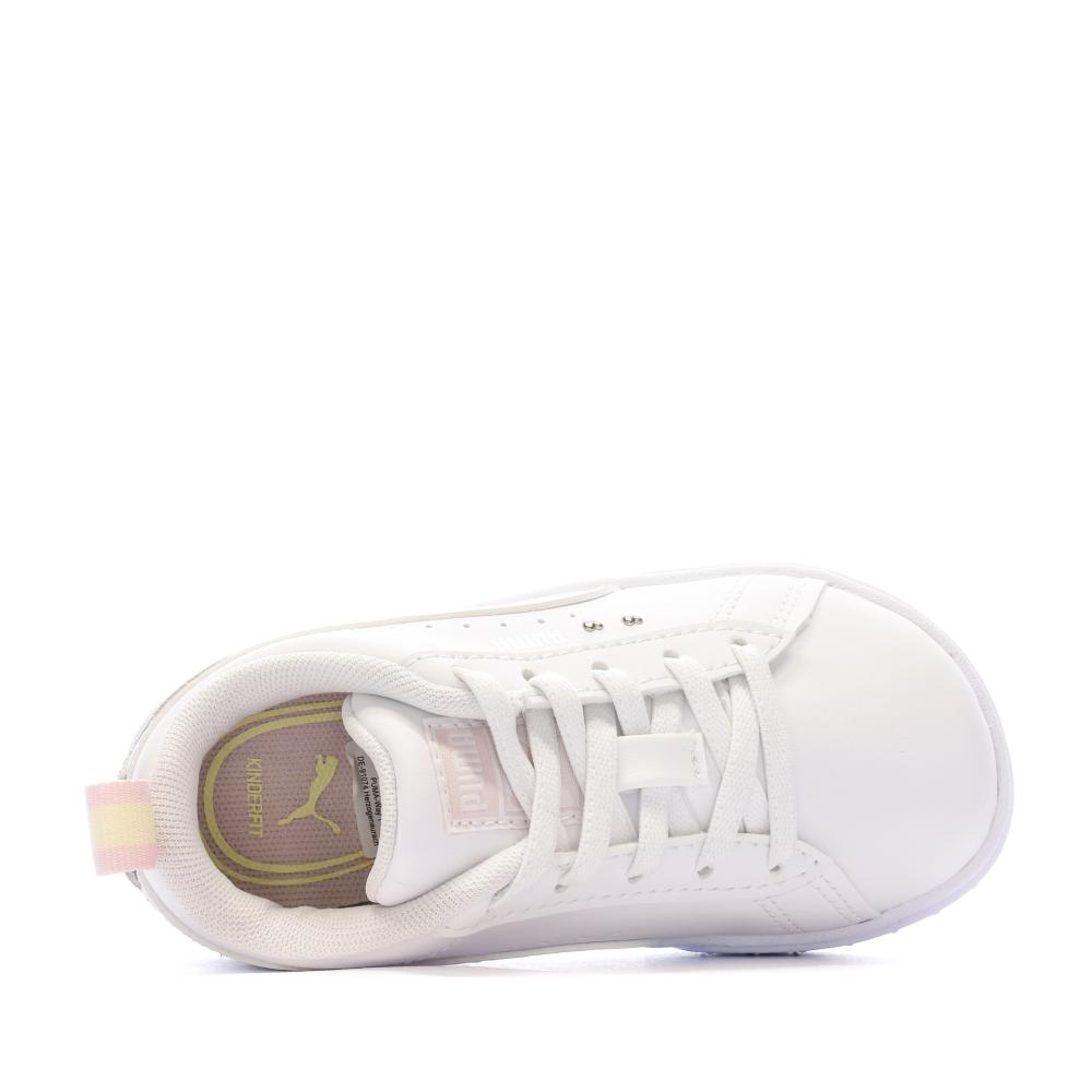 Baskets Blanches Fille Puma Mayze Shiny vue 4