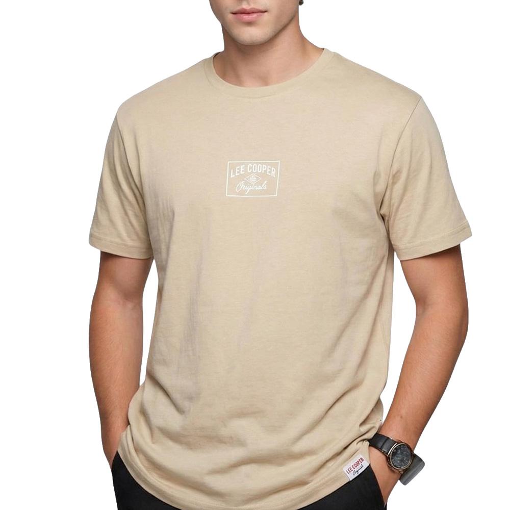 T-Shirt Beige Homme Lee Cooper GLC2051 pas cher