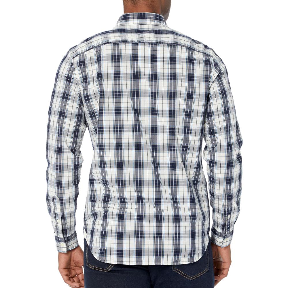 Chemise Manches Longues Gris/Bleu Homme Lacoste Laponie vue 2