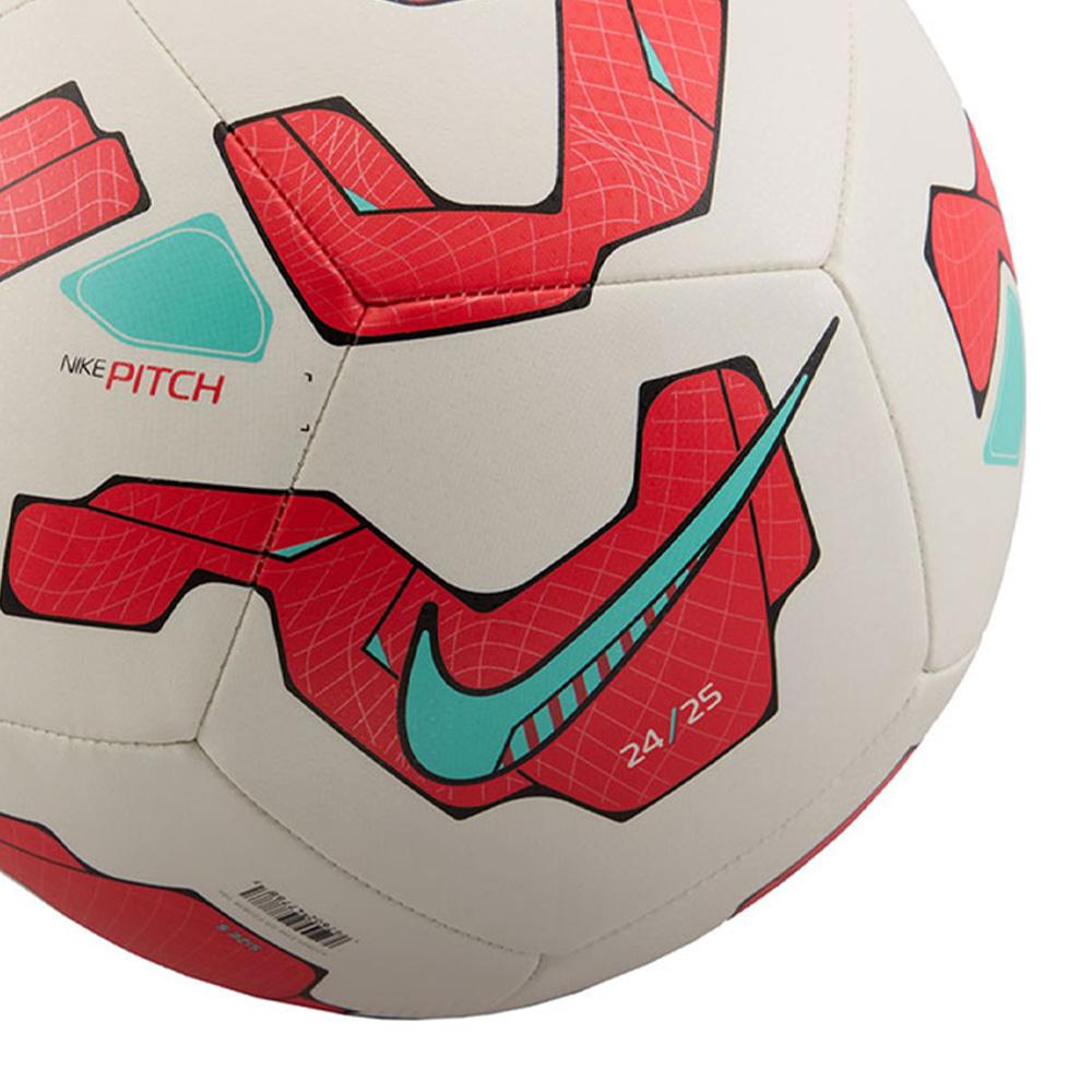 Ballon de football Blanc/Rouge NIKE Pitch vue 2