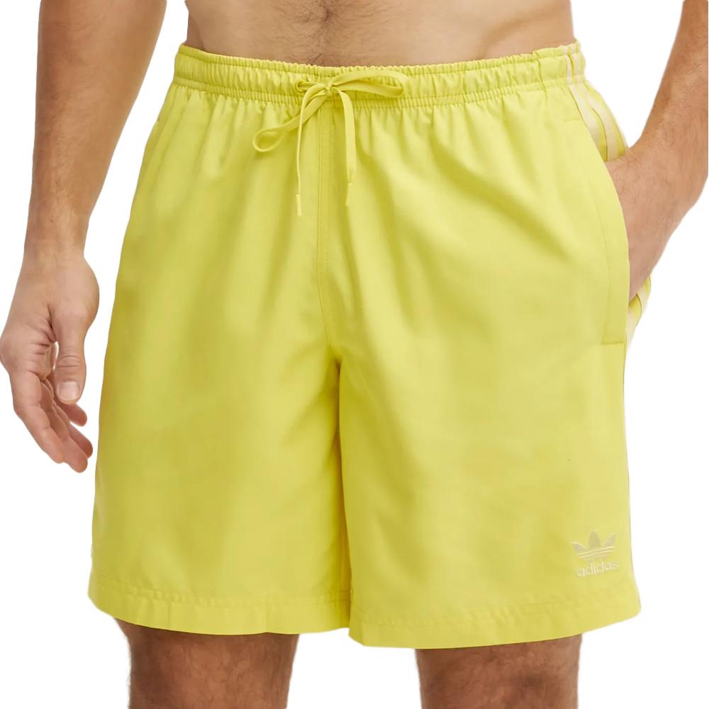 Gelbe Badeshorts für Herren von Adidas Swimsh 8in günstig