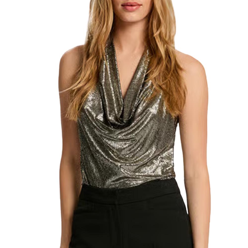 T-Shirt Doré/Noir Femme Morgan DREA pas cher