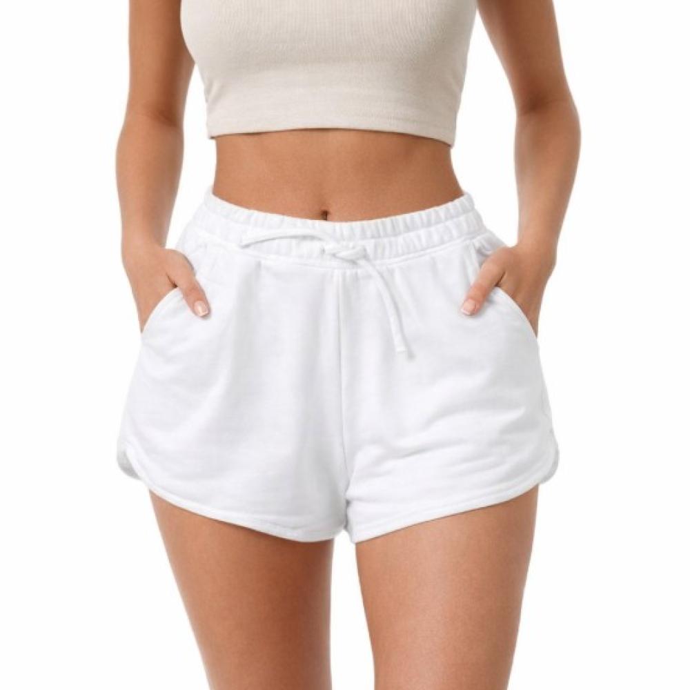 Short blanc fille Teddy Smith Eponym pas cher