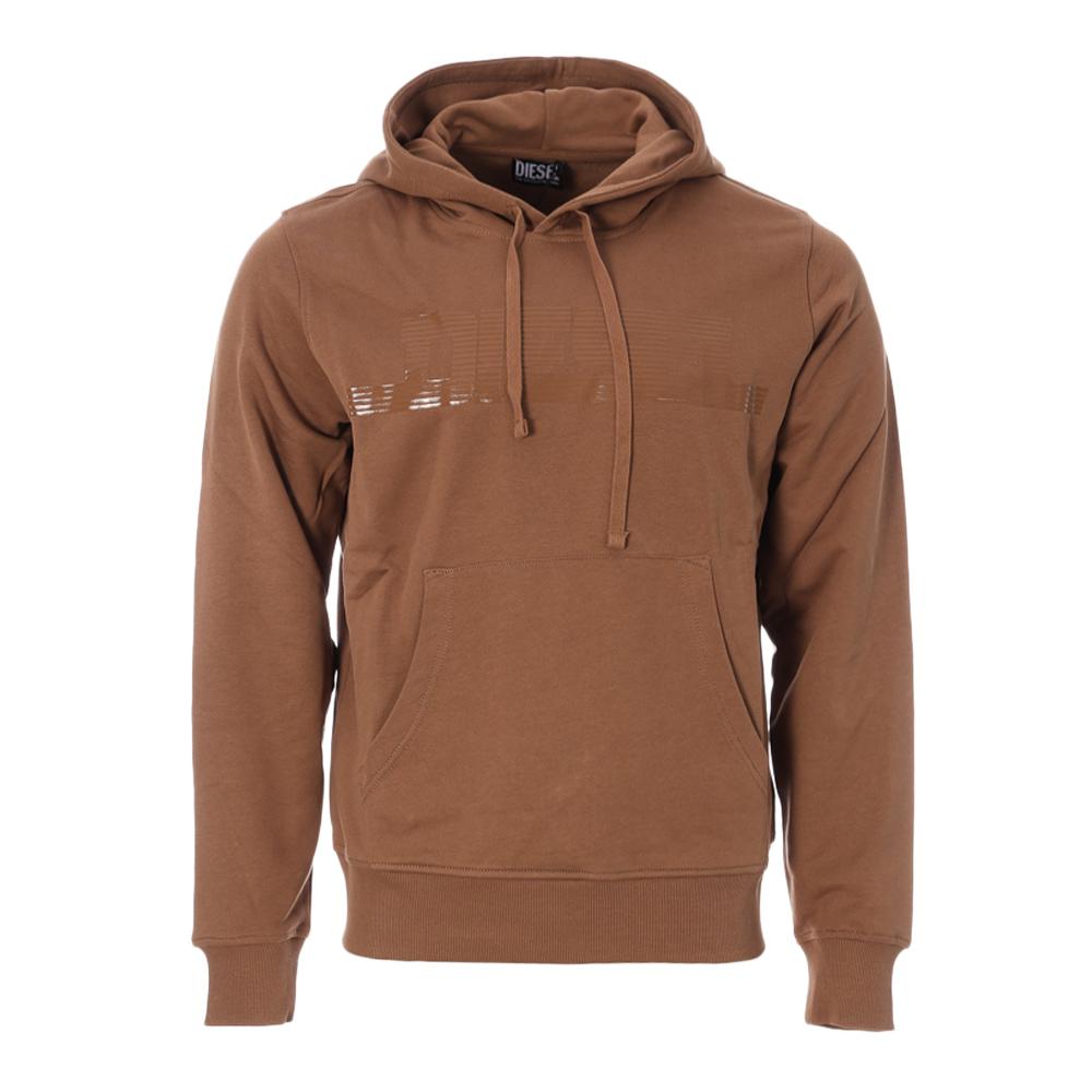Sweat Marron Homme Diesel Felpa pas cher